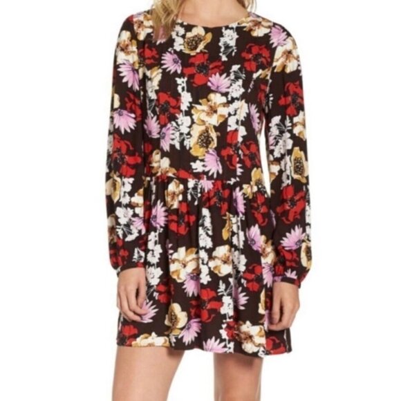 Nordstrom Hinge Floral Pintuck Midi Dress Small NWT - Picture 10 of 10